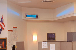 Hygeaire wall-mounted unit utilizing Germicidal UV