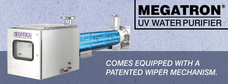 MEGATRON UV Water Purifier Comes Equipped with a Patented Wiper Mechanism