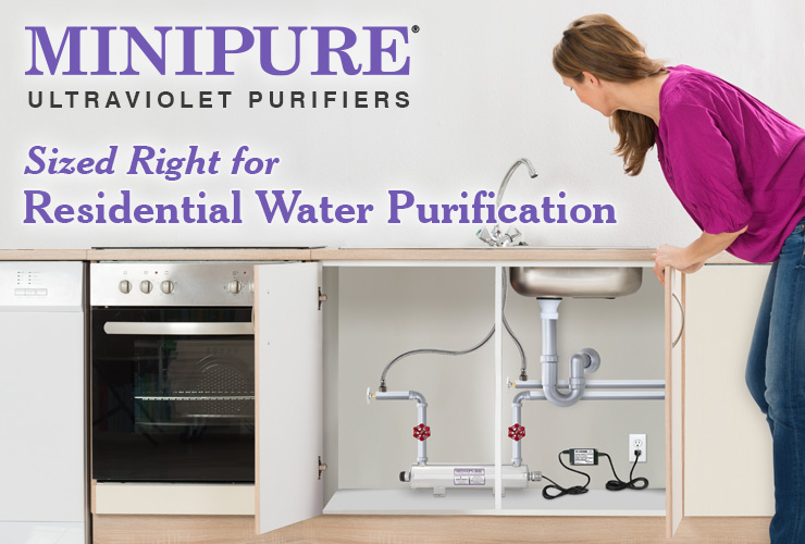 Minipure UV Purifier Sized Right for Residential Water Purification