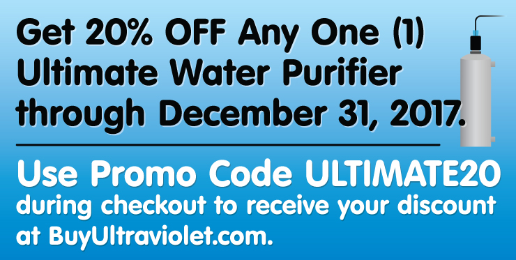 The Ultimate Sale on Simple, Safe UV Water Disinfection