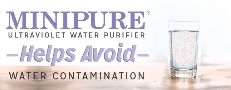 MINIPURE Ultraviolet Water Purifier Helps Avoid Water Contamination