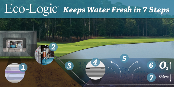 Eco-Logic Pond and Lake Ozone Aeration Keeps Water Fresh in 7 Steps