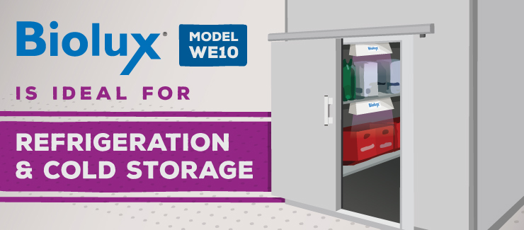 Biolux WE10 Germicidal UV Air and Surface Irradiation for Refrigeration and Cold Storage