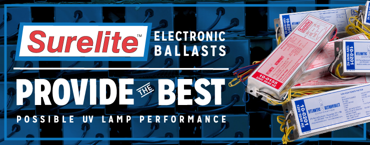 Surelite Electronic Ballasts Provide the Best Possible UV Lamp Performance