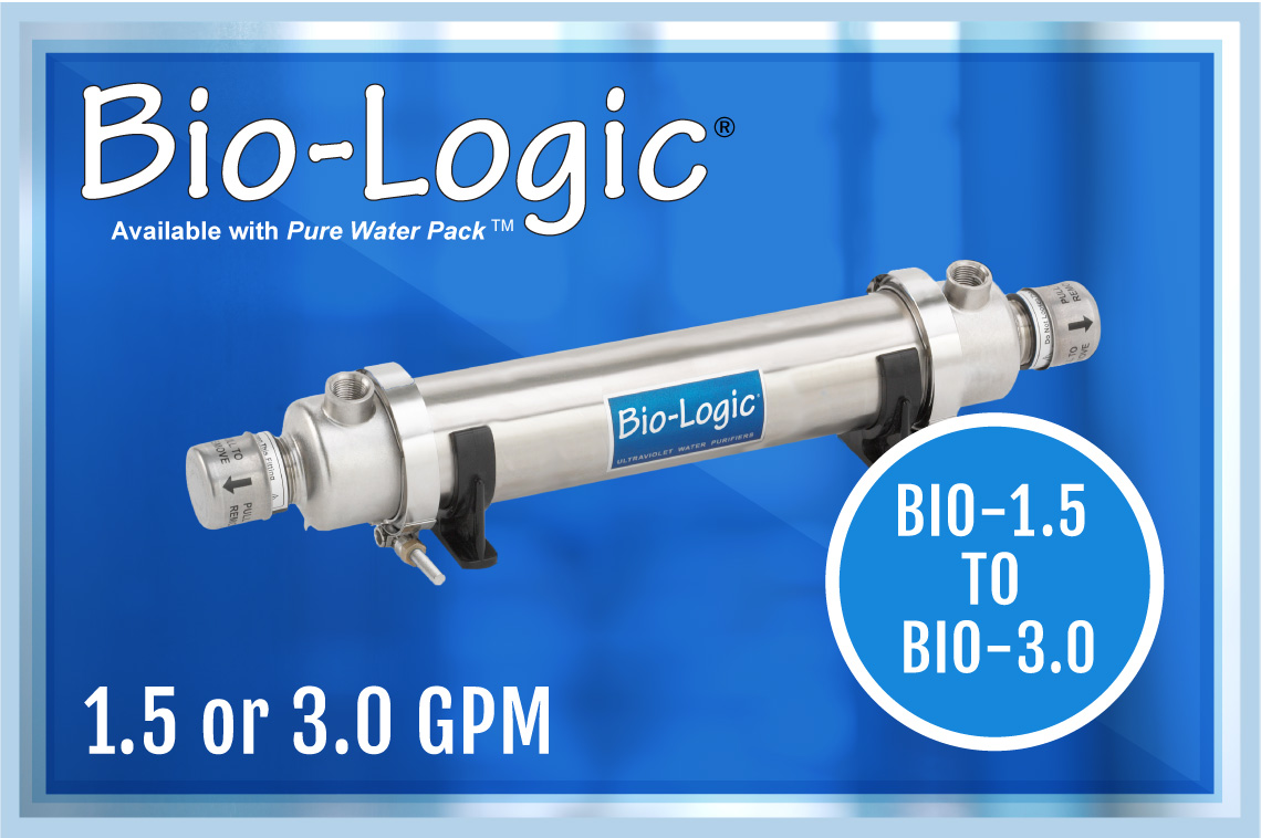 Bio-Logic Water Purifier 1.5 or 3.0 GPM 