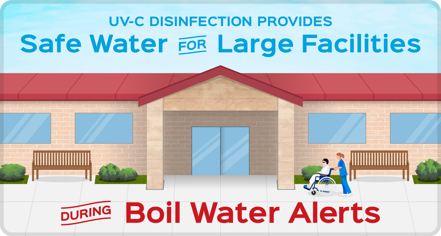 UV-C Water Disinfection Provides Safe Large Facilities During Boil Water Alerts