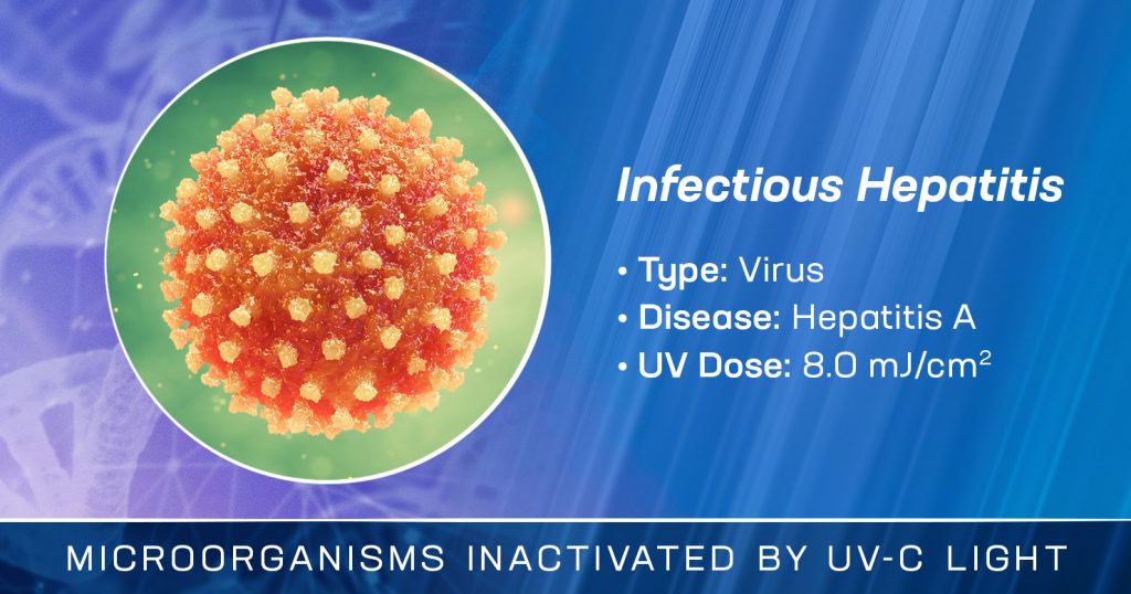 Hepatitis A is Inactivated by Germicidal Ultraviolet Light